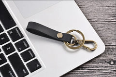 Real Cowhide Leather Keychain Pocket Housekeeper for Car Keys Organizer