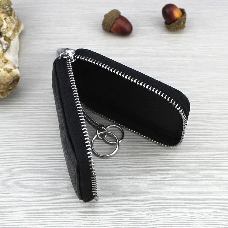Car Key Wallet Pouch Bag Leather Keychain Organizer Cover
