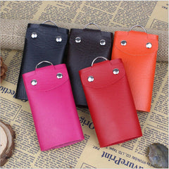 Keys Holder Organizer PU Leather Buckle Key Wallet Bag Car Keychain Women Men