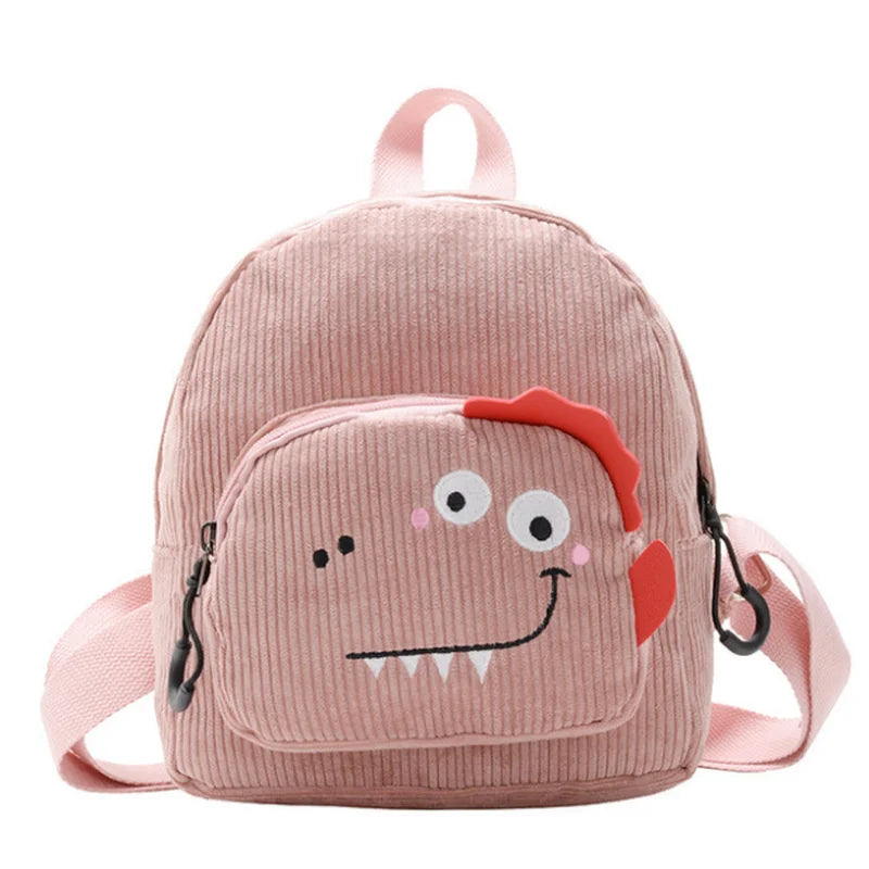 3D Cartoon Dinosaur Kid Backpack Anti-lost Printed School Bag