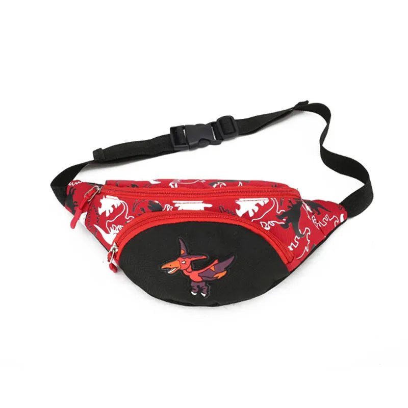 Kid Waist Bag For Girl Boy Fanny Cartoon Dinosaur Chest Bag Children Belt Bag