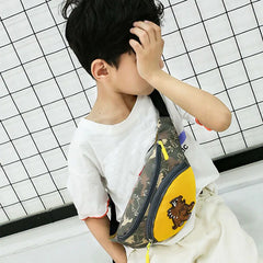 Cartoon Dinosaur Kid Waist Bag Fanny Chest Bag