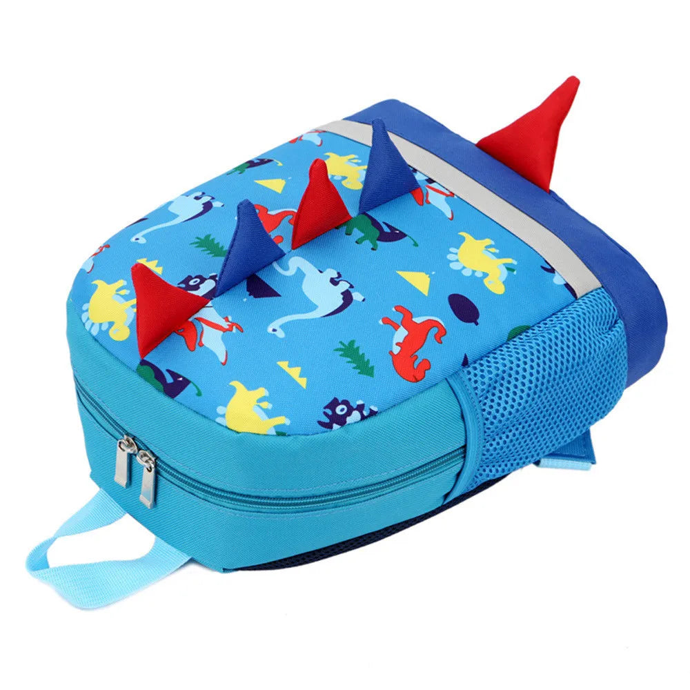 Kids Dinosaur Print Backpack Student School Bag Animals Unisex Rucksack