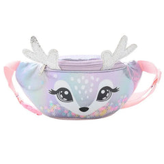 Kids Elk Print Waist Fanny Pack Belt Pouch Travel Hip Bum Shoulder Bag Purse