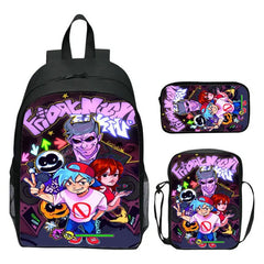Kids Game Fri. Night Funkin Schoolbag Backpack Set for Students