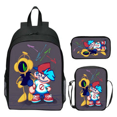 Kids Game Fri. Night Funkin Schoolbag Backpack Set for Students