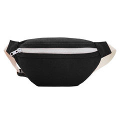 Girls Canvas Waist Bag Pack Zip Casual Chest Bum Belt Shoulder Pouch