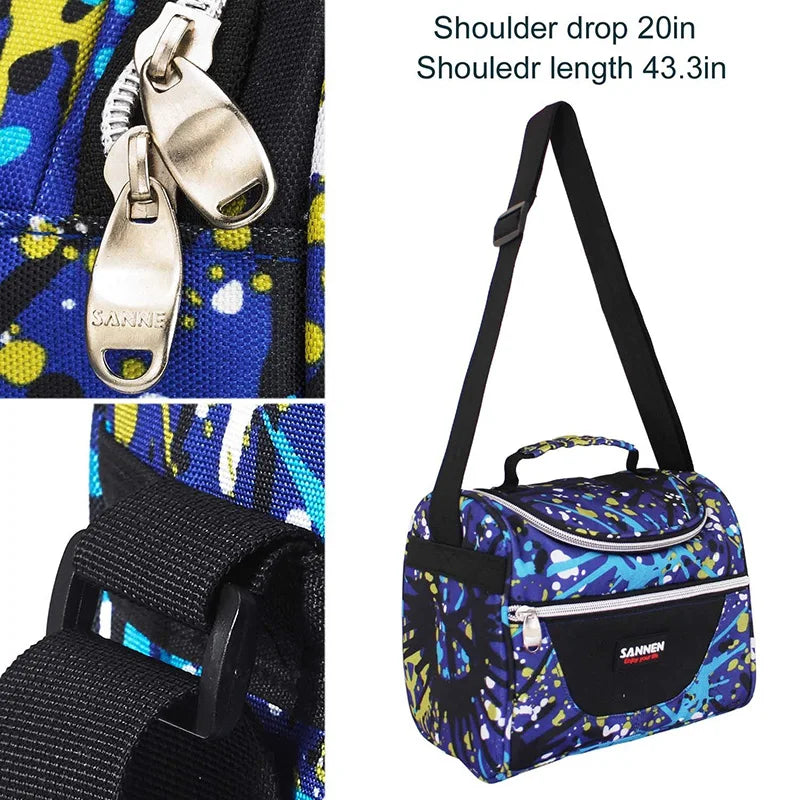Kids Lunch Bag Thermal Insulated Picnic Cooler Box for School Work