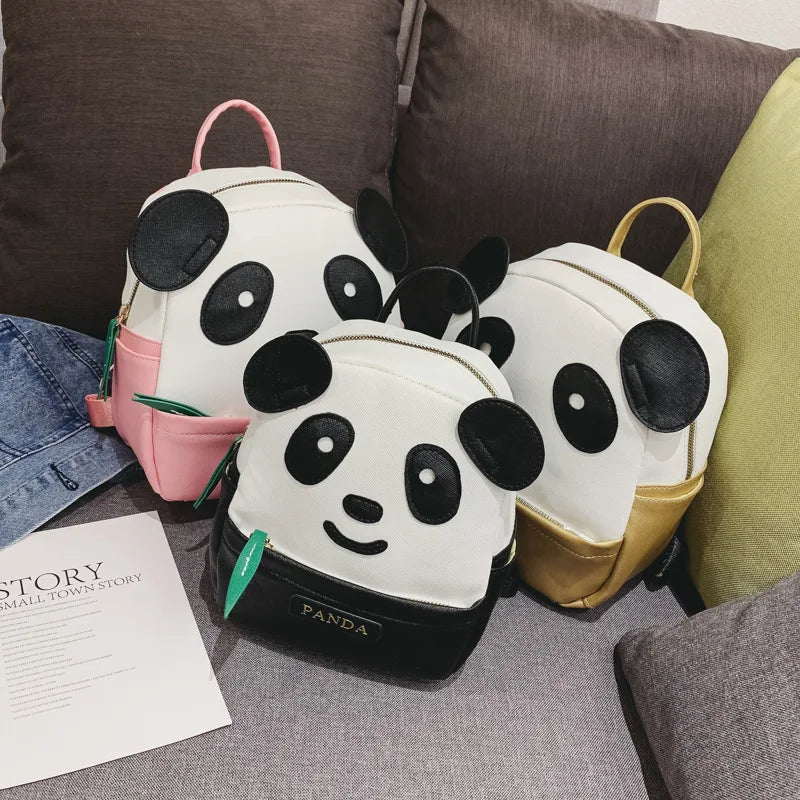 Kids Panda Backpack Girls Boys Gift Cartoon Kindergarten Bag