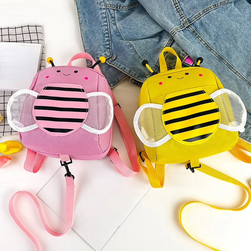 Kindergarten Schoolbag Little Bee Kids Shoulder Bag Male and Female Baby A