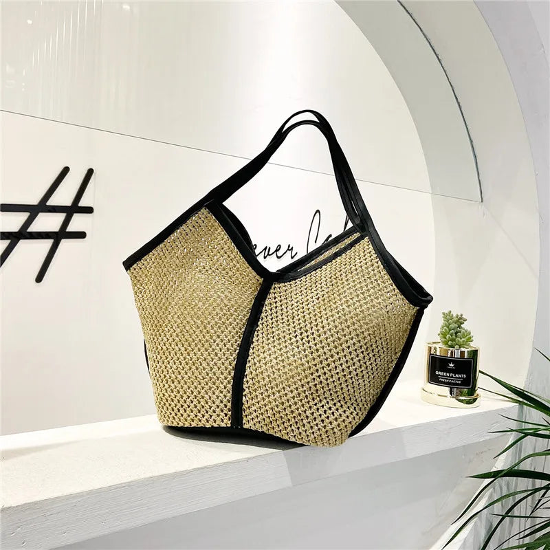 Knitting Shoulder Bag Women Purse Handbag Tote Bag