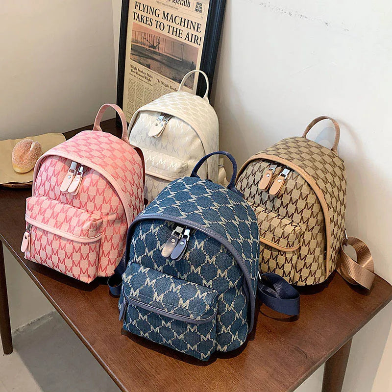 Canvas Young Girls School Backpack - Outdoor Casual Backpack