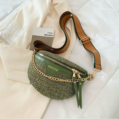 Women's Knitted Waist Pack Fanny Pack Crossbody Bag