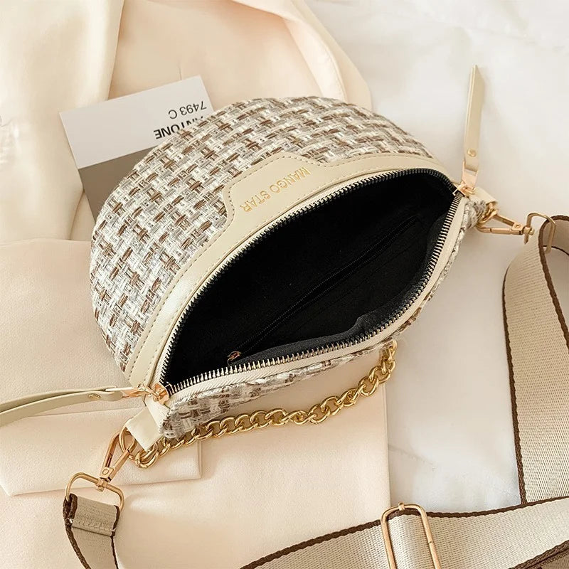 Women's Knitted Waist Pack Fanny Pack Crossbody Bag