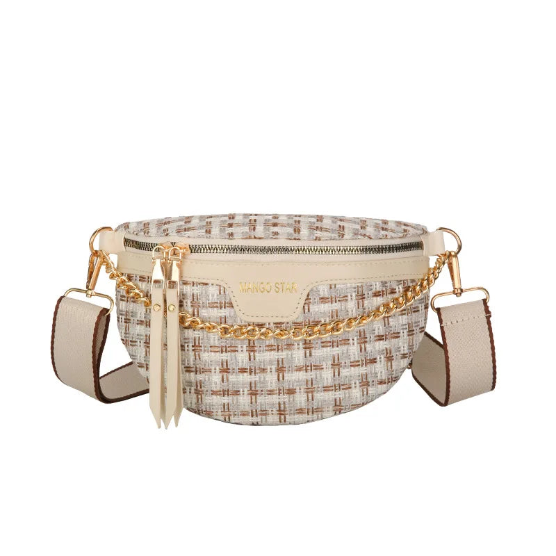Women's Knitted Waist Pack Fanny Pack Crossbody Bag