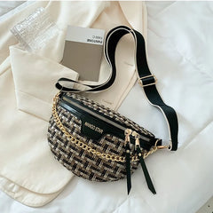 Women's Knitted Waist Pack Fanny Pack Crossbody Bag