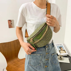 Women's Knitted Waist Pack Fanny Pack Crossbody Bag