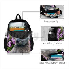 Koala And Orchids Outdoor Hiking Backpack Waterproof Camping Travel