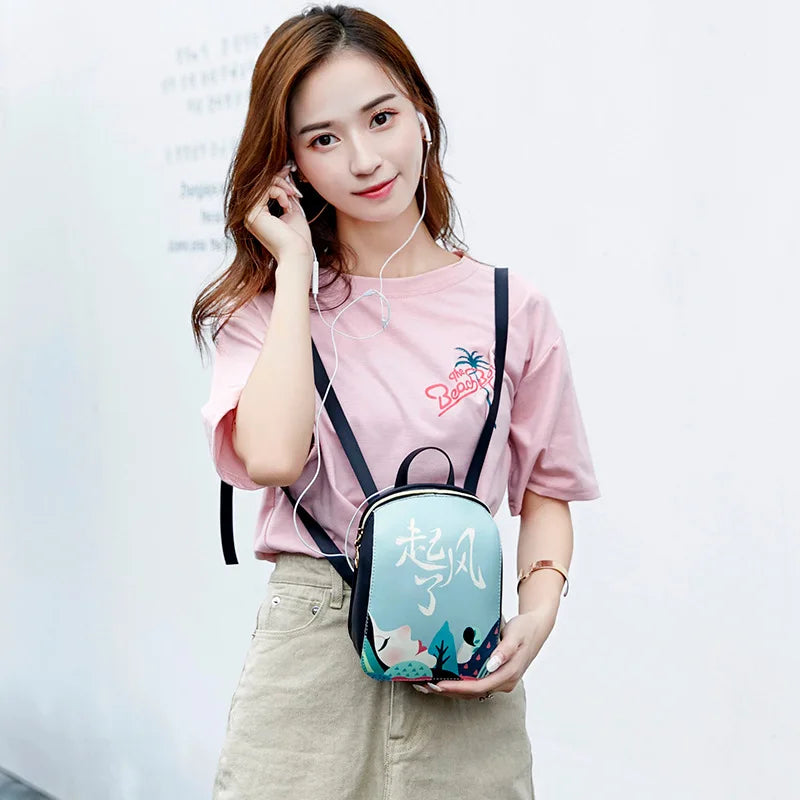 Kokocat Mini Handbags for Teenager Girls Women Multi-Function Rucksack