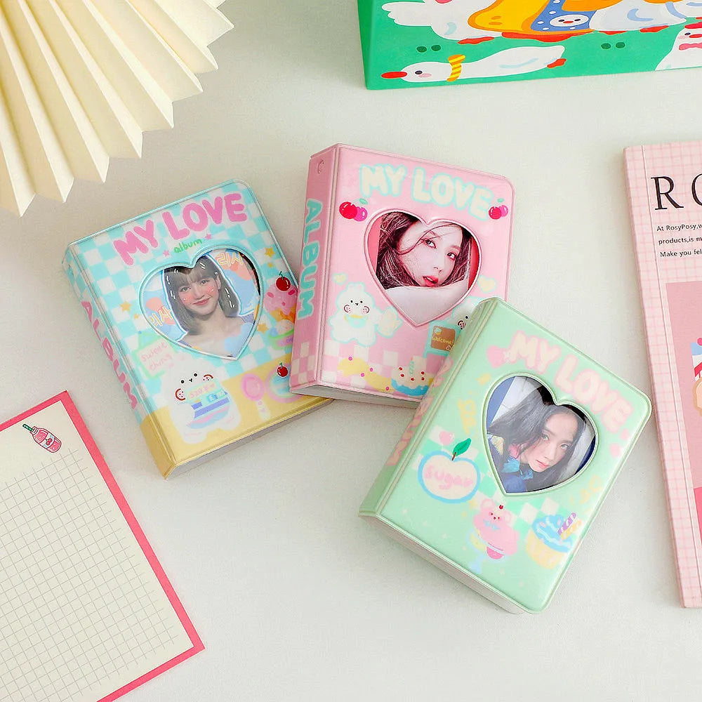 Korea Girls Cartoon 3-inch Polaroid Photo Album Love Hollow Student Idol Photoca