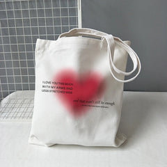Korea Ulzzang Ins Heart Harajuku Women Shoulder Bag Gothic School Bag