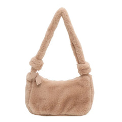 Autumn Plush Mini Bag Women's Messenger Handbag