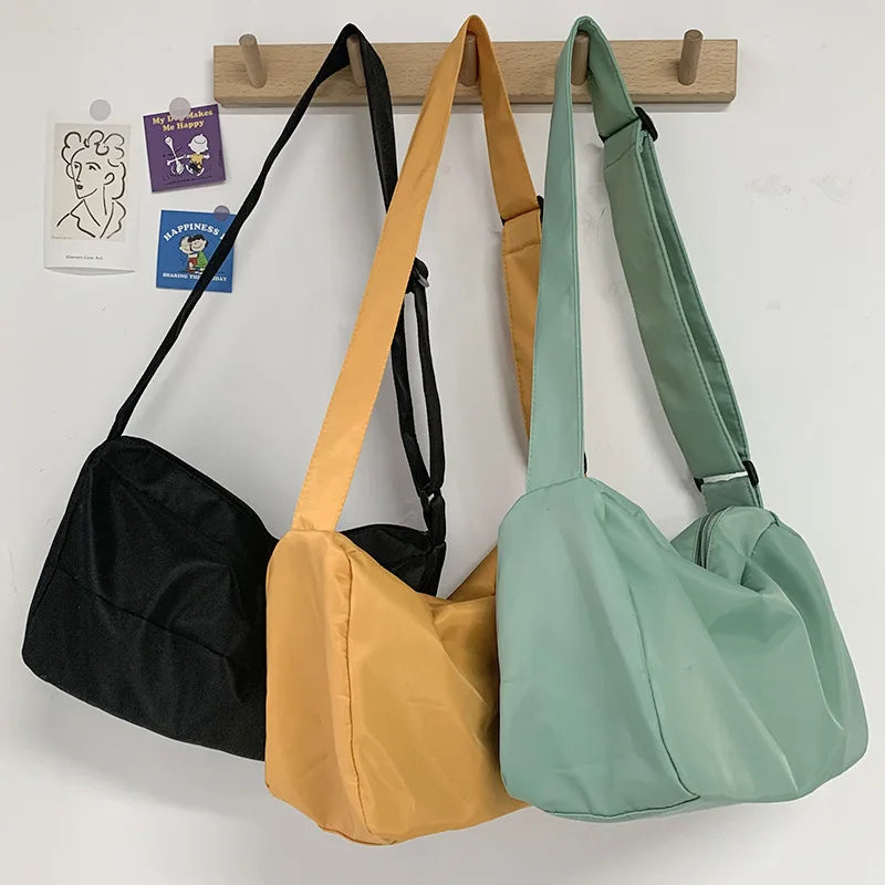 Nylon Waterproof Crossbody Bag for Women | Shoulder Messenger Satchel