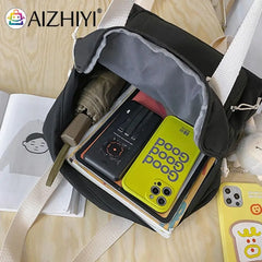 Nylon Shoulder Backpack Schoolbag Multi-function Travel Totes Bags