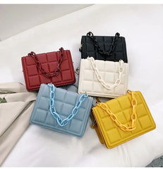 Embossed Flap Crossbody Bag Mini Purses Square Shoulder Bag