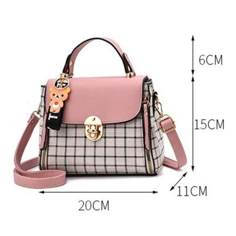 Plaid Women's Shoulder Bag Crossbody Diagonal Package Baogesmall