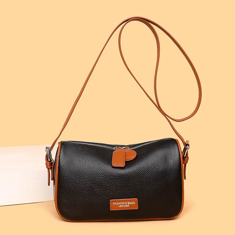 Women's Leather Sling Purse Vintage Messenger Shoulder Bag