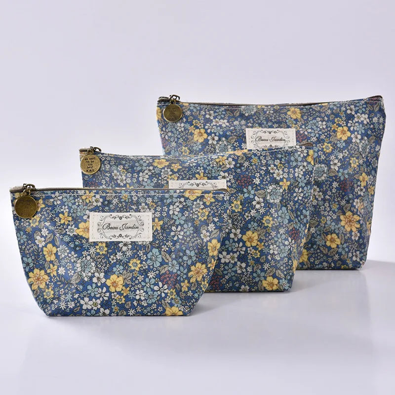 Graffiti Printed Cosmetic Bag Makeup Storage Cluth Zipper Hand Bag