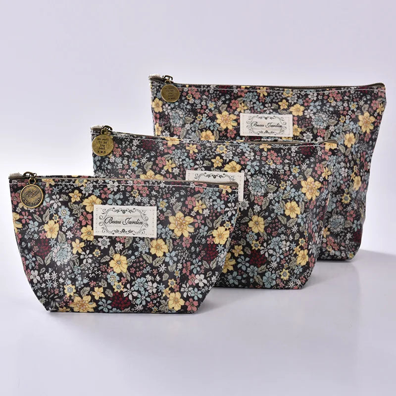 Graffiti Printed Cosmetic Bag Makeup Storage Cluth Zipper Hand Bag