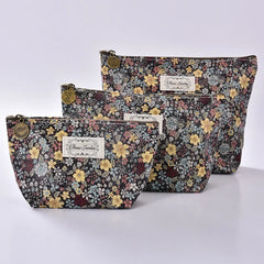Graffiti Printed Cosmetic Bag Makeup Storage Cluth Zipper Hand Bag