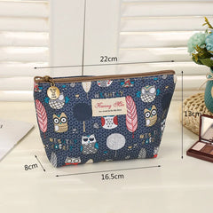 Graffiti Printed Cosmetic Bag Makeup Storage Cluth Zipper Hand Bag
