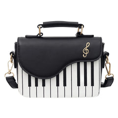 Piano Women Shoulder Bag PU Leather Handbag Crossbody Coin Purse