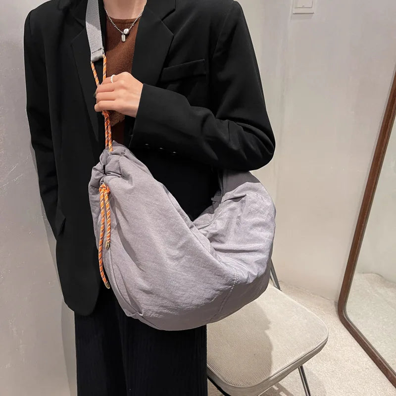 Nylon Shoulder Crossbody Bag for Women Large Handbags