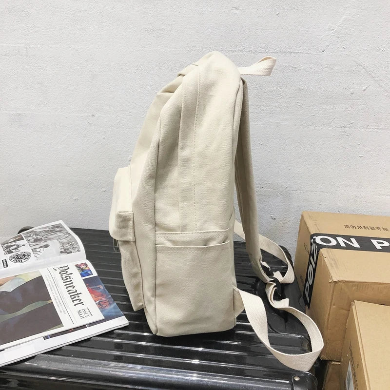 Stylish Canvas Backpack for Women Youth Travel School Bag