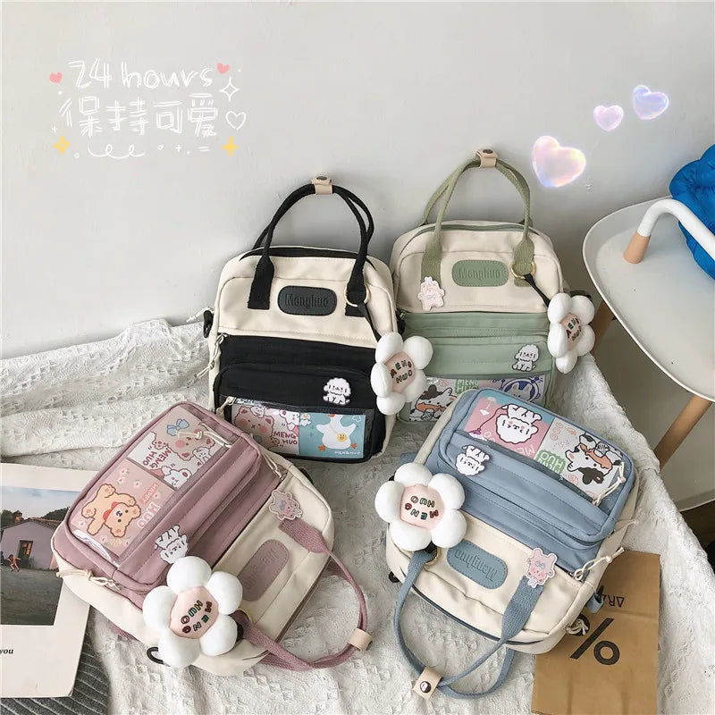 Waterproof Nylon Small Shoulder Bags for Teenage Girls