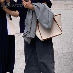 Large Canvas Tote Bag Shoulder Bag