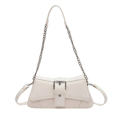 High Chains Shoulder Bags Retro Texture Messenger Bag
