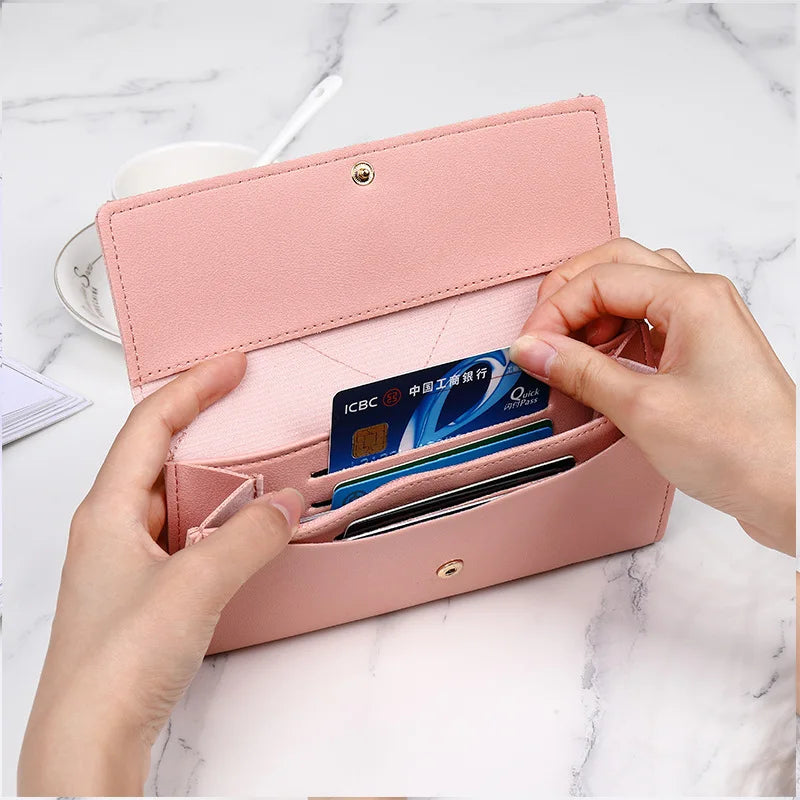 Women Purse Long Pure Multi-functional Large Capacity Wallet
