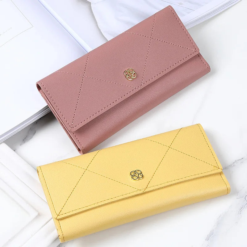 Women Purse Long Pure Multi-functional Large Capacity Wallet