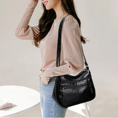 Women's Crossbody Bag Pu Leather Small Shoulder Handbag