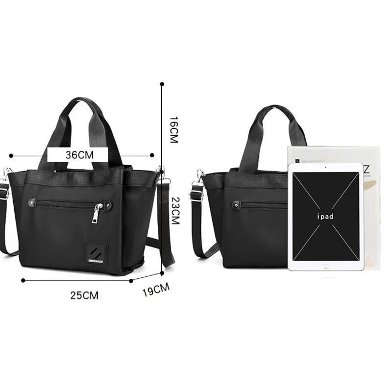 Women's Casual Shoulder Bag Waterproof Nylon Messenger Bags