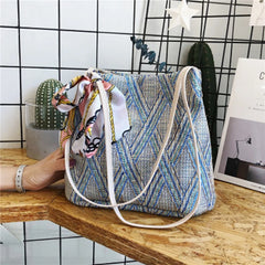 Fairy Woven Silk Scarf Small Bag Shoulder Messenger Bag Female