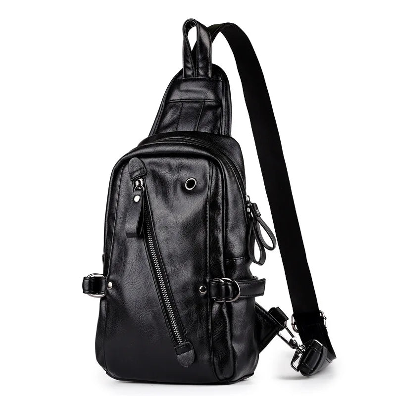 Men's Chest Bag Travel Shoulder Backpack Cycling Straddle Bag