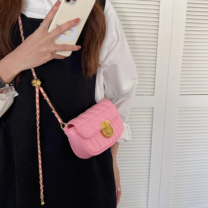 Kpop Mini Chain bag Women's Shoulder Crossbody Beads