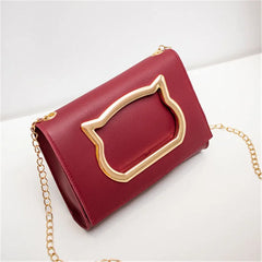 Summer Cat Head Mini Chain Shoulder Bag