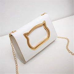 Summer Cat Head Mini Chain Shoulder Bag